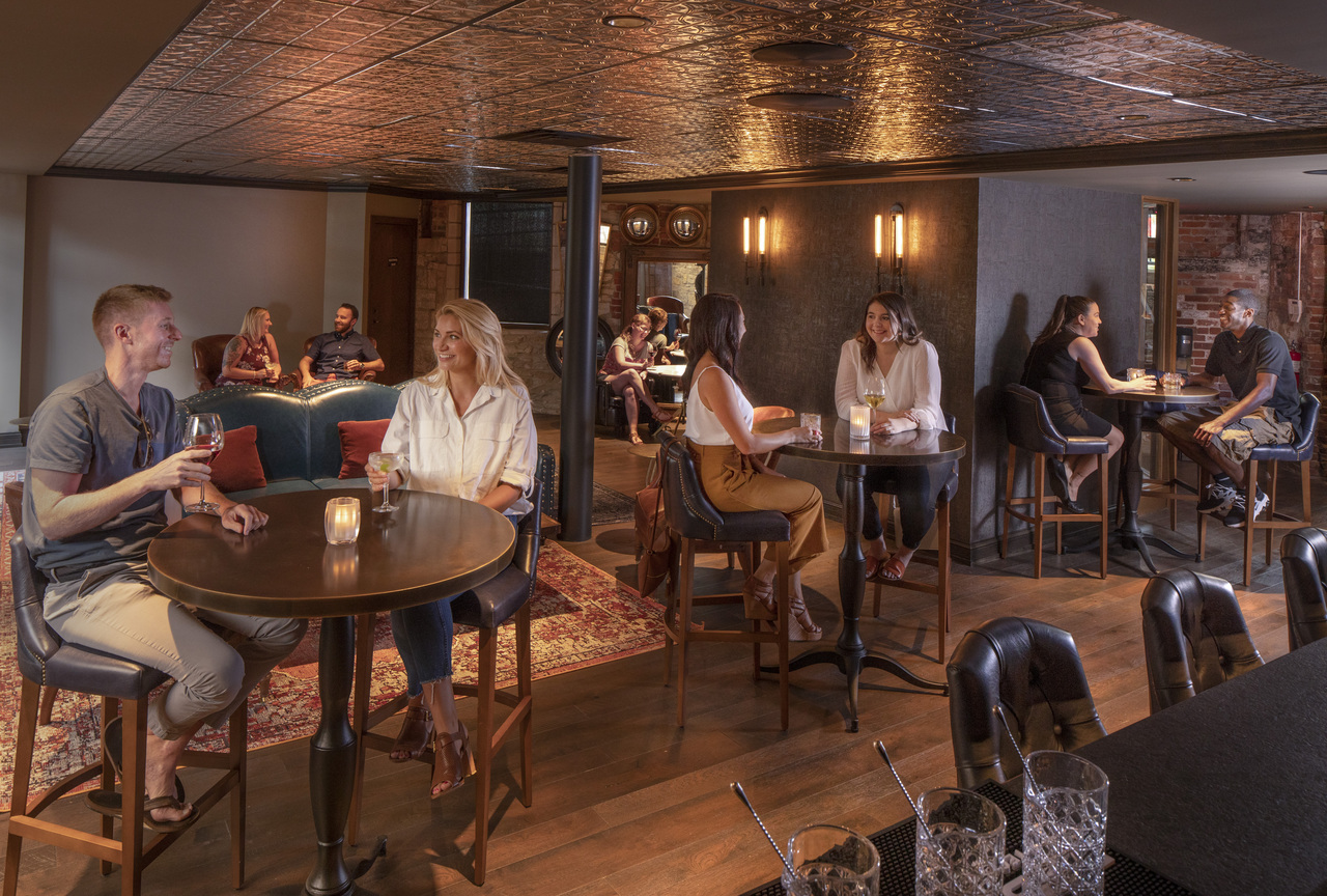 Home to two exclusive speakeasy-style lounges